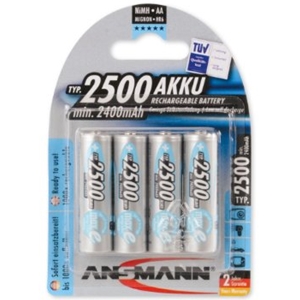 Ansmann 2500 Mah AA Rechargable NiMH MaxE Batteries