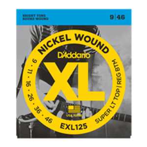 D'addario EXL125 Light Top/Regular Bottom Gauge Guitar Strings 9-46