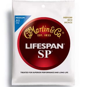 Martin MSP6200 Lifespan SP Medium Gauge 80/20 Bronze Guitar Strings