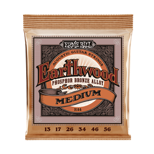 Ernie Ball Medium Earthwood Phospher Bronze Acoustic Guitar Strings