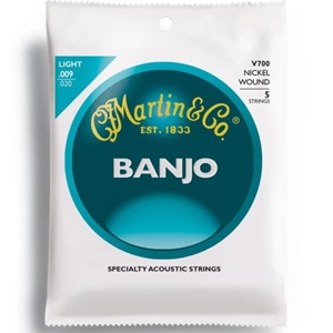 Martin V700 Light Gauge Nickel Wound Banjo Strings