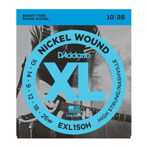 D'addario EXL150H High Strung Nashville Tuning Guitar Strings 10-26