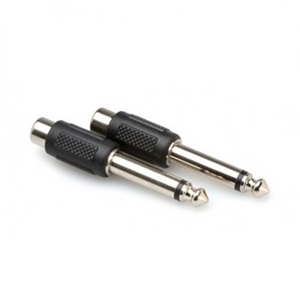 Hosa Adaptor RCA - 1/4"  TS 2PC