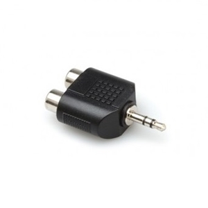 Hosa ADAPTOR DUAL RCA - 3.5MM TRS