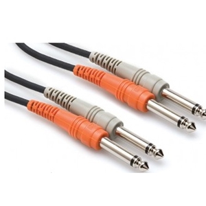 Hosa Dual 1/4" Cables- 6M