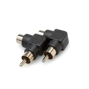 Hosa Right Angle Adapter RCA - RCA 2PC