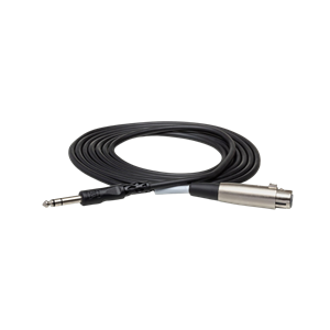 Hosa Balanced Interconnect, XLR3F to 1/4in TRS - 3ft