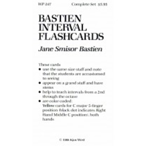 Bastien Interval Flash Cards