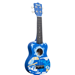 Amahi DDUK2 Soprano Ukulele with Blue Bird Design