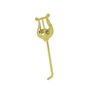 Bent Trumpet Lyre Gold