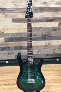 Ibanez Gio GRX70QA Tranparent Green Burst
