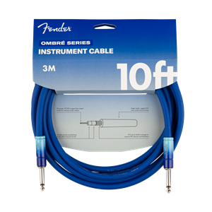 Fender Ombré Series Instrument Cable 10ft - Belair Blue