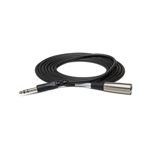 Hosa Balanced Interconnect, 1/4 In TRS To XLR3M 5ft