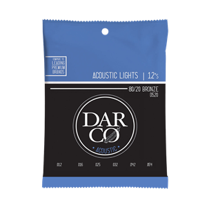 Darco D520 Acoustic Guitar Strings 80/20 Bronze - Lights