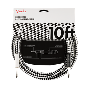 Fender Professional Series Instrument Cable 10ft - Checkerboard