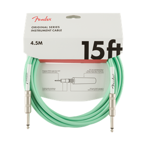 Fender Original Series Instrument Cable 15ft - Surf Green