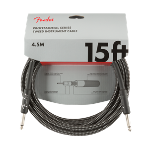 Fender Professional Series Instrument Cable 15ft - Gray Tweed