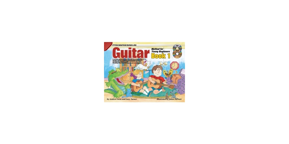 Lanham Music Progressive Guitar Method for the Young Beginner Book 1 with CD DVD