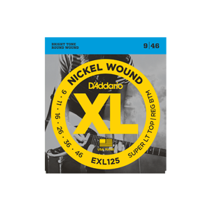 D'addario EXL125 Light Top/Regular Bottom Gauge Guitar Strings 9-46