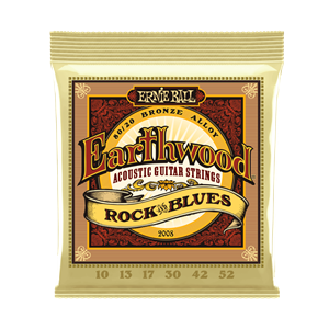 Ernie Ball Earthwood Rock & Blues 80/20 Bronze Guitar Strings, .10-.52