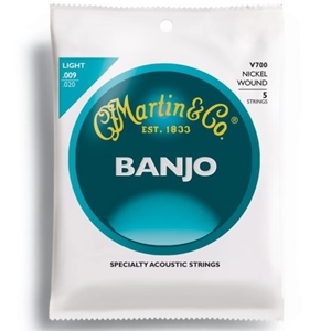 Martin V700 Light Gauge Nickel Wound Banjo Strings