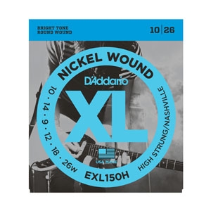 D'addario EXL150H High Strung Nashville Tuning Guitar Strings 10-26