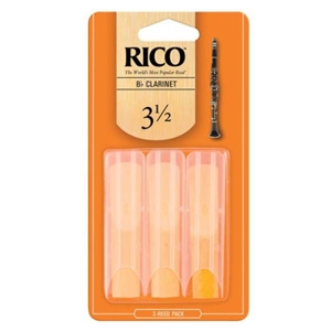 Rico 3 Pack Clarinet Reeds #3 1/2