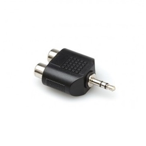 Hosa ADAPTOR DUAL RCA - 3.5MM TRS