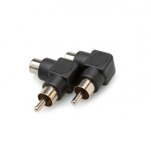 Hosa Right Angle Adapter RCA - RCA 2PC