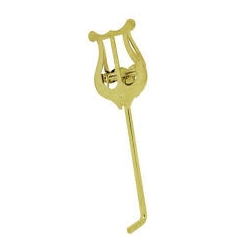 Bent Trumpet Lyre Gold