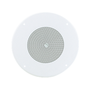 Atlas Sound 8" In-Ceiling Coaxial Speaker w/ 70.7V 8-Watt Transformer, Baffle, and Hyfidrophobic Treatment Coating